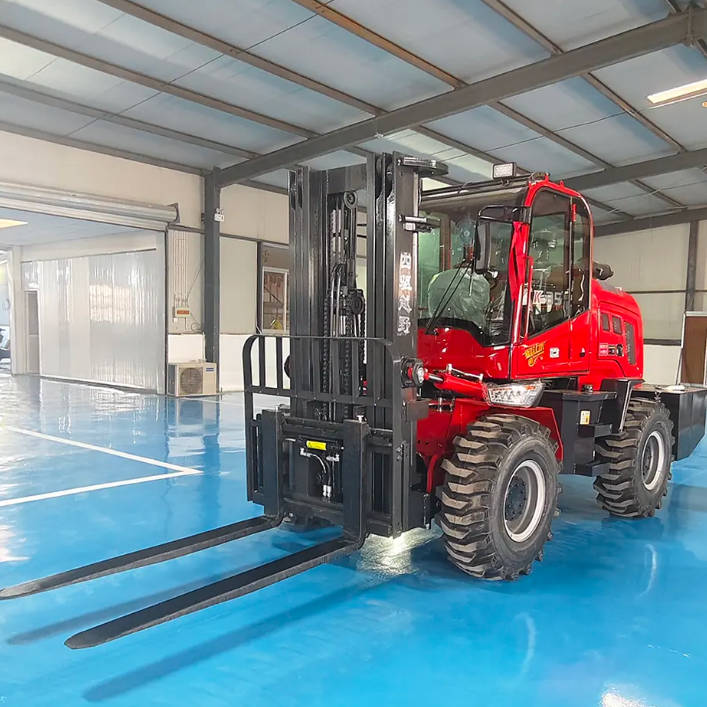Rough Terrain Forklift With Epa Engine Off-Road Forklift 3.5 Ton