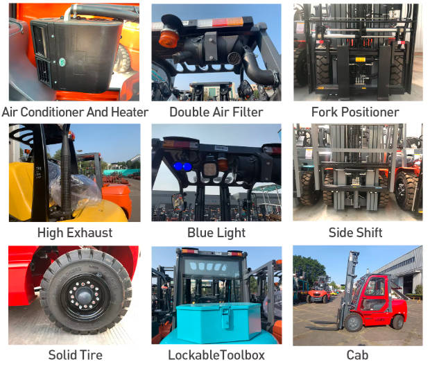 Diesel Forklift Off road Forklift 1.5t 2.0t 2.5t 3.0t 3 6m Lifting Height Compact with Side Shift (3)