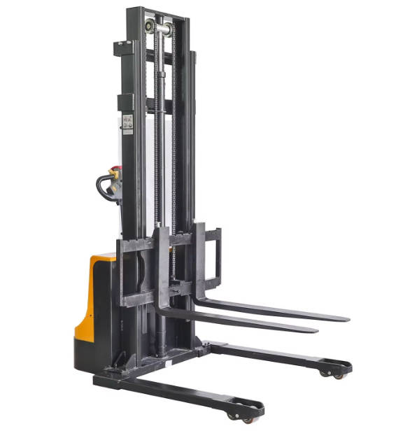 Electric Stacker Stand on Pallet Stacker 2 Ton 2000mm 2500mm Warehouse Forklift2
